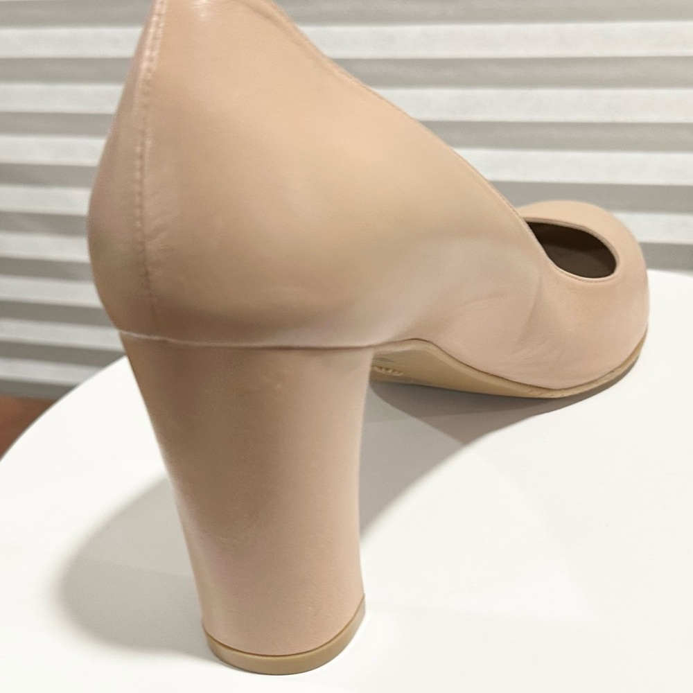 🌹STUART WEITZMAN 🌹 Vida 75 Leather Pumps Beige Size: 11B - Picture 14 of 16